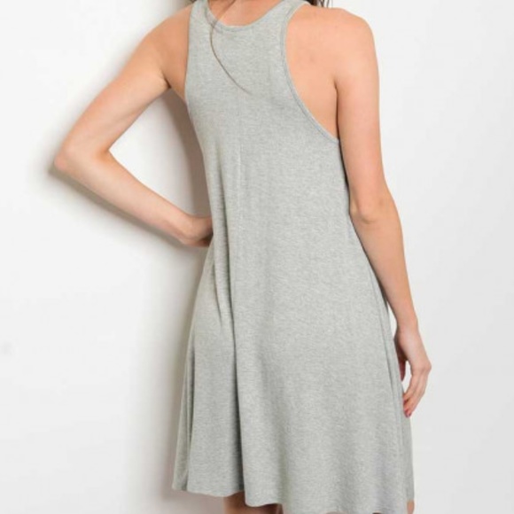 GRAY TUNIC DRESS - Picture 2 of 2